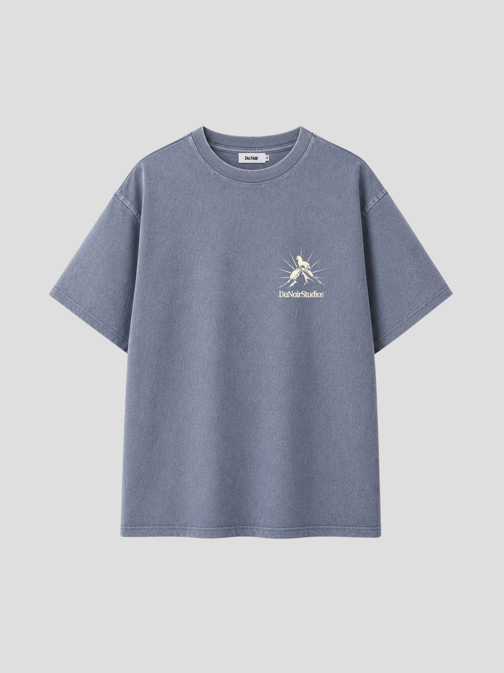 Du Noir Studios Washed T-Shirt - Stone Blue