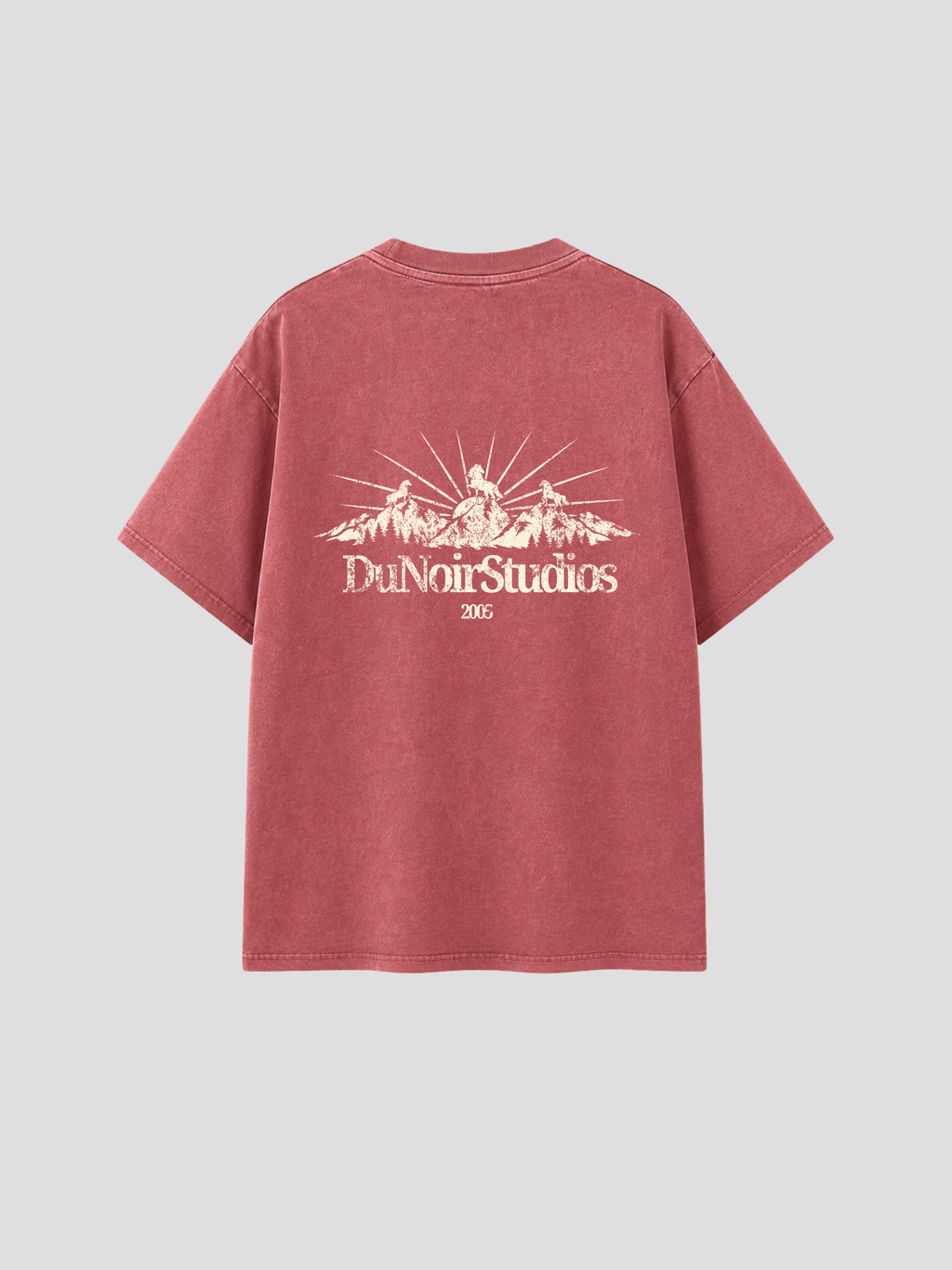 Du Noir Studios Washed T-Shirt - Redwood