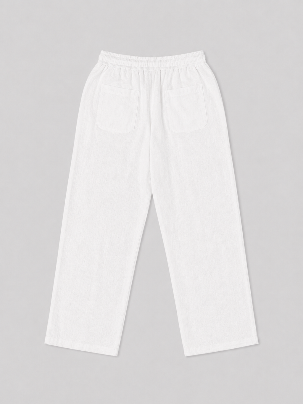 Club Privé Linen Pants - White