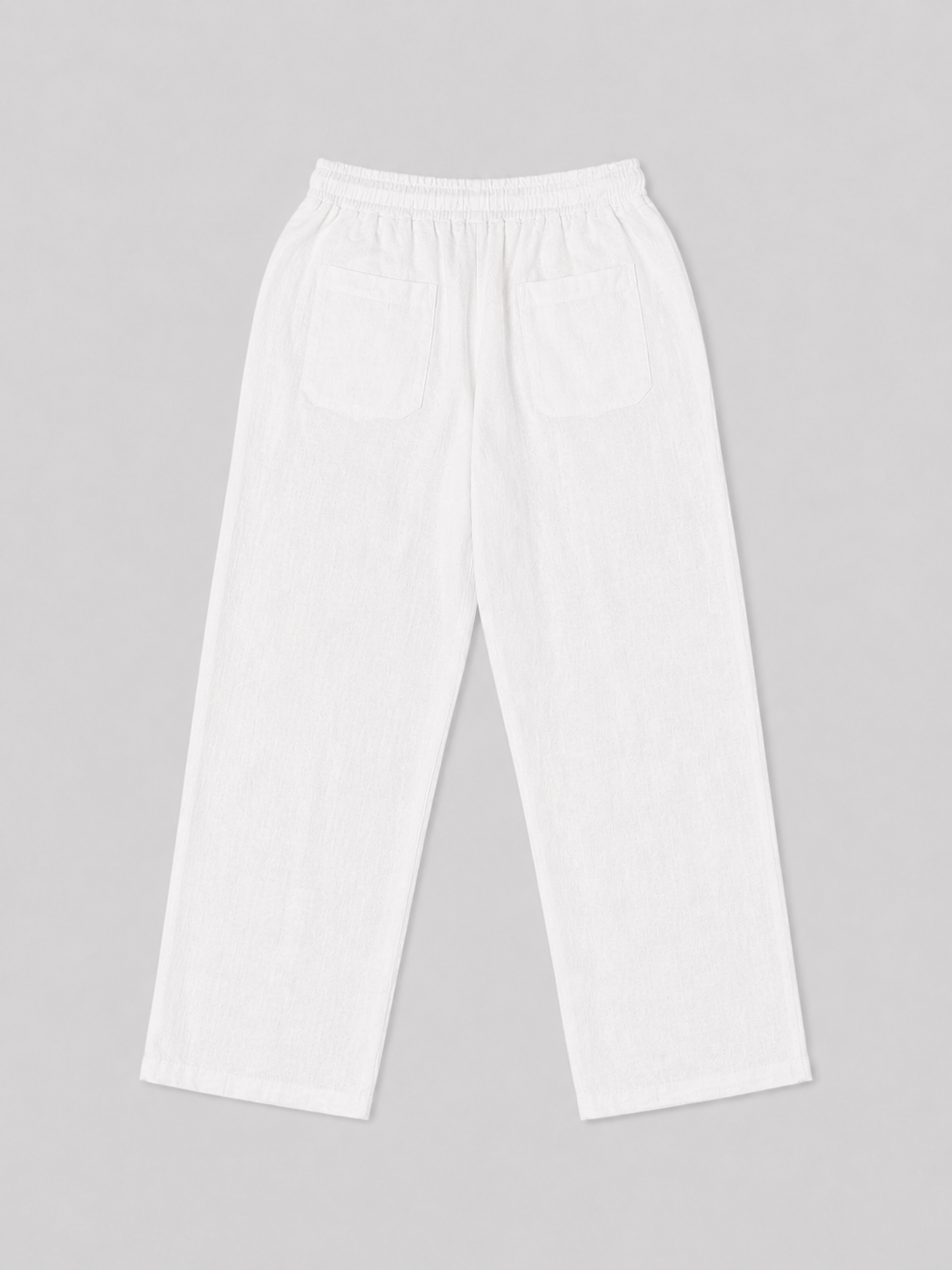 Club Privé Linen Pants - White