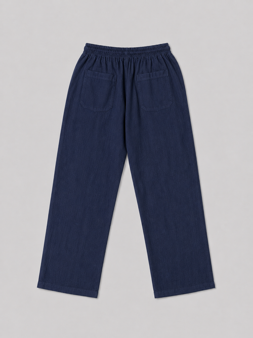 Club Privé Linen Pants - Navy