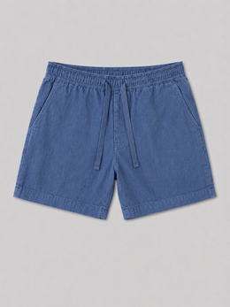 Montclair Linen Short - Blue