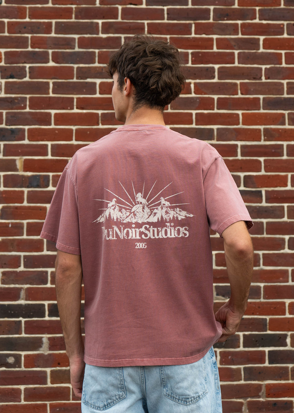 Du Noir Studios Washed T-Shirt - Redwood